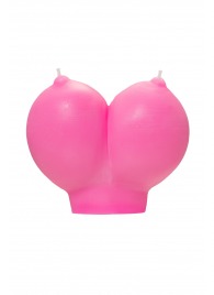 Розовая свеча «Сиськи» - 150 гр. - Pecado - купить с доставкой в Северодвинске