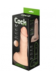 Телесный фаллоудлинитель с мошонкой Cock Next - 19 см. - LOVETOY (А-Полимер) - в Северодвинске купить с доставкой
