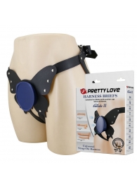 Синие трусики харнесс с платформой Caludio II - Baile - купить с доставкой в Северодвинске