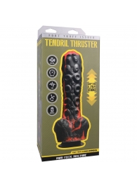 Черно-красная мини-машина на присоске Tendril Thruster - 21,6 см. - Doc Johnson - купить с доставкой в Северодвинске