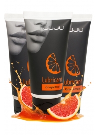 Набор из 3 съедобных лубрикантов JUJU со вкусом грейпфрута - JuJu - купить с доставкой в Северодвинске Набор из 3 съедобных лубрикантов JUJU со вкусом грейпфрута - JuJu - купить с доставкой в Северодвинске