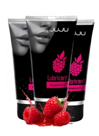 Набор из 3 съедобных лубрикантов JUJU со вкусом малины - JuJu - купить с доставкой в Северодвинске Набор из 3 съедобных лубрикантов JUJU со вкусом малины - JuJu - купить с доставкой в Северодвинске