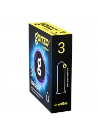 Супертонкие презервативы Ganzo Invisible - 3 шт. - Ganzo - купить с доставкой в Северодвинске
