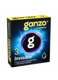 Супертонкие презервативы Ganzo Invisible - 3 шт. - Ganzo - купить с доставкой в Северодвинске