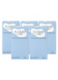 Набор из 5 упаковок ультратонких презервативов Pleasure Lab (по 12 шт.) - Pleasure Lab - купить с доставкой в Северодвинске