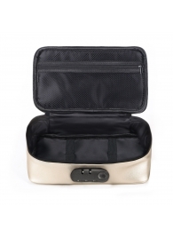 Золотистая сумочка для хранения игрушек Discreet Box - Dorcel - купить с доставкой в Северодвинске