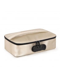 Золотистая сумочка для хранения игрушек Discreet Box - Dorcel - купить с доставкой в Северодвинске