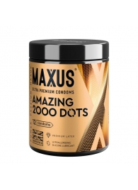 Точечные презервативы MAXUS 2000 Amazing Dots с железным кейсом - 12 шт. - Maxus - купить с доставкой в Северодвинске