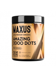 Точечные презервативы MAXUS 2000 Amazing Dots с железным кейсом - 15 шт. - Maxus - купить с доставкой в Северодвинске
