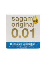Увлажнённый презерватив Sagami Original 0.01 Extra Lub - 1 шт. - Sagami - купить с доставкой в Северодвинске