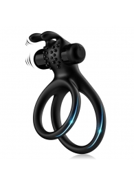 Черное эрекционное виброкольцо с подхватом мошонки Stay Hard - Boys of Toys - в Северодвинске купить с доставкой