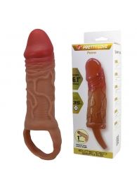 Реалистичная насадка на член Peirre - 15,5 см. - Baile - в Северодвинске купить с доставкой Реалистичная насадка на член Peirre - 15,5 см. - Baile - в Северодвинске купить с доставкой