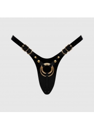 Черный пояс для фиксации насадок Strap-On-Me Leatherette Harness Fabulous - Strap-on-me - купить с доставкой в Северодвинске
