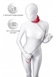 Красный ошейник с подкладкой из меха - ToyFa - купить с доставкой в Северодвинске