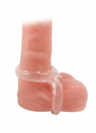 Прозрачное двойное эрекционное кольцо - Sex Expert - в Северодвинске купить с доставкой