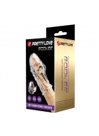 Прозрачная насадка на пенис Booker - 8 см. - Baile - в Северодвинске купить с доставкой