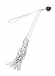 Белая кожаная плеть - 50 см. - Pecado - купить с доставкой в Северодвинске