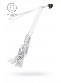 Белая кожаная плеть - 50 см. - Pecado - купить с доставкой в Северодвинске