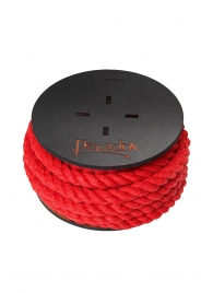 Красная веревка для шибари на катушке - 5 м. - Pecado - купить с доставкой в Северодвинске
