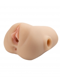 Телесный мастурбатор с вибрацией Double Pounder Vibrating Squeeze Stroker - Pipedream - в Северодвинске купить с доставкой