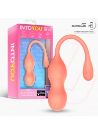 Оранжевые интерактивные вагинальные виброшарики Kyra - Intoyou