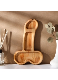 Деревянное блюдо для подачи в форме члена (25 х 16,5 х 1,7 см) - Сима-Ленд - купить с доставкой в Северодвинске