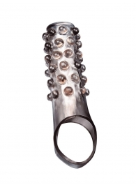 Дымчатая насадка на пенис с выпуклостями - 11 см. - Sex Expert - в Северодвинске купить с доставкой