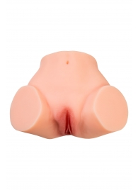 Телесный реалистичный мастурбатор-полуторс с 2 любовными входами - No Name - в Северодвинске купить с доставкой