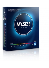 Презервативы MY.SIZE размер 72 - 3 шт. - My.Size - купить с доставкой в Северодвинске