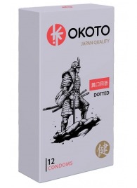 Точечные презервативы OKOTO Dotted - 12 шт. - Sitabella - купить с доставкой в Северодвинске