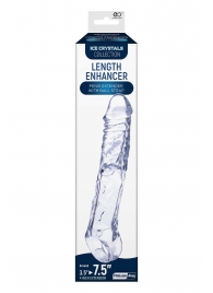 Прозрачная насадка-удлинитель Length Enhancer с подхватом - 22,3 см. - NMC - в Северодвинске купить с доставкой