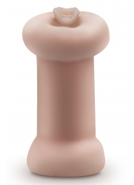 Телесный люминесцентный двусторонний мастурбатор Tasha - Blush Novelties - в Северодвинске купить с доставкой