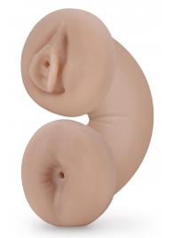 Телесный люминесцентный двусторонний мастурбатор Tasha - Blush Novelties - в Северодвинске купить с доставкой