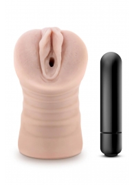 Телесный мастурбатор-вагина Ayumi с вибрацией - Blush Novelties - в Северодвинске купить с доставкой