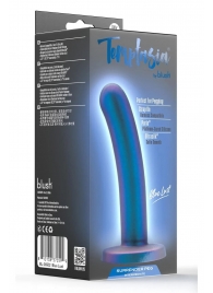 Синяя насадка с гладкой поверхностью Surrender 5.75 Inch Intermediate Pegging Dildo - 14,6 см. - Blush Novelties - купить с доставкой в Северодвинске