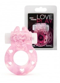 Розовое эрекционное виброкольцо в форме зайчика - 1137 - в Северодвинске купить с доставкой