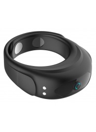 Черное эрекционное виброкольцо на ремешках - Boys of Toys - в Северодвинске купить с доставкой