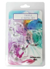 Набор из 3 эрекционных прозрачных колец - Boys of Toys - в Северодвинске купить с доставкой
