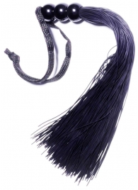 Черная силиконовая плетка - 25,4 см. - Boys of Toys - купить с доставкой в Северодвинске