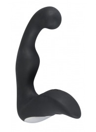 Черный перезаряжаемый стимулятор простаты с вибрацией - 14,6 см. - Orion - в Северодвинске купить с доставкой