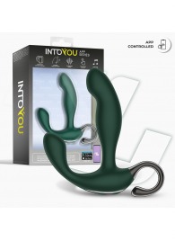 Зеленый вибромассажёр простаты Greeny - 12,8 см. - Intoyou - в Северодвинске купить с доставкой