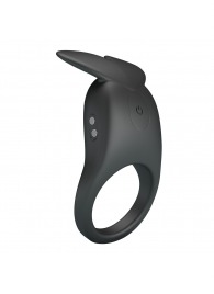 Черное перезаряжаемое виброкольцо Carlton - Baile - в Северодвинске купить с доставкой