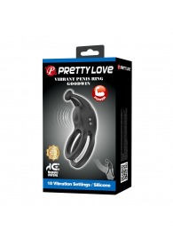 Черное перезаряжаемое виброкольцо Goodwin - Baile - в Северодвинске купить с доставкой