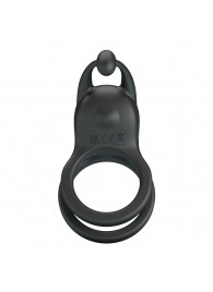 Черное перезаряжаемое виброкольцо Goodwin - Baile - в Северодвинске купить с доставкой