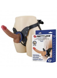 Поясной страпон Wells: трусики в форме бабочки и фаллоимитатор-насадка - Baile - купить с доставкой в Северодвинске