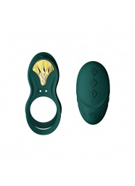 Зеленое эрекционное виброкольцо Bayek с пультом ДУ - Zalo - в Северодвинске купить с доставкой