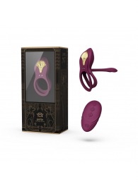 Фиолетовое эрекционное виброкольцо Bayek с пультом ДУ - Zalo - в Северодвинске купить с доставкой