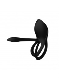 Черное эрекционное виброкольцо Bayek с пультом ДУ - Zalo - в Северодвинске купить с доставкой