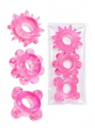 Комплект из 3 розовых эрекционных колец - Erowoman-Eroman - в Северодвинске купить с доставкой