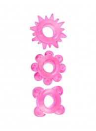 Комплект из 3 розовых эрекционных колец - Erowoman-Eroman - в Северодвинске купить с доставкой